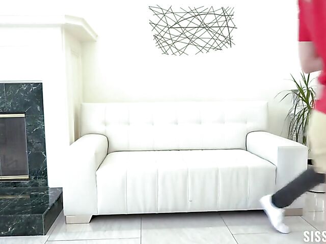 Teen foursome with bad step stepsisters Braylin Bailey and Aria Carson