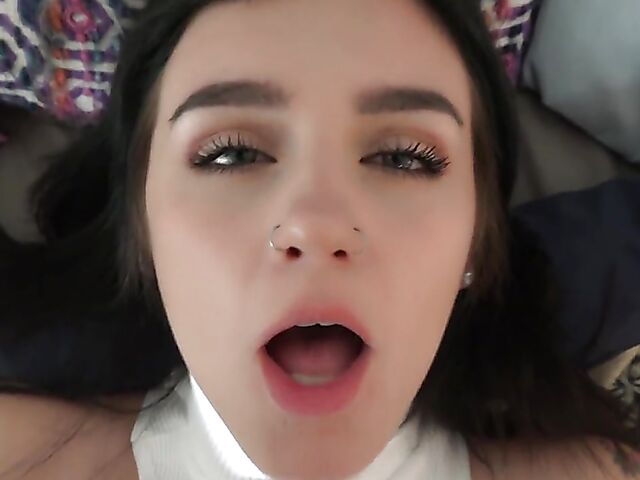 Feel real POV fucking with pretty faced brunette Rosalyn Sphynx