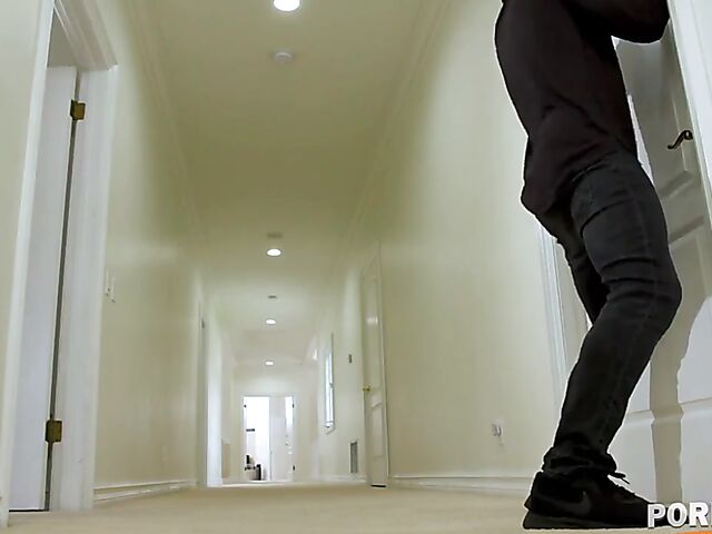 Horny April Olsen gets ass fucked by the robber