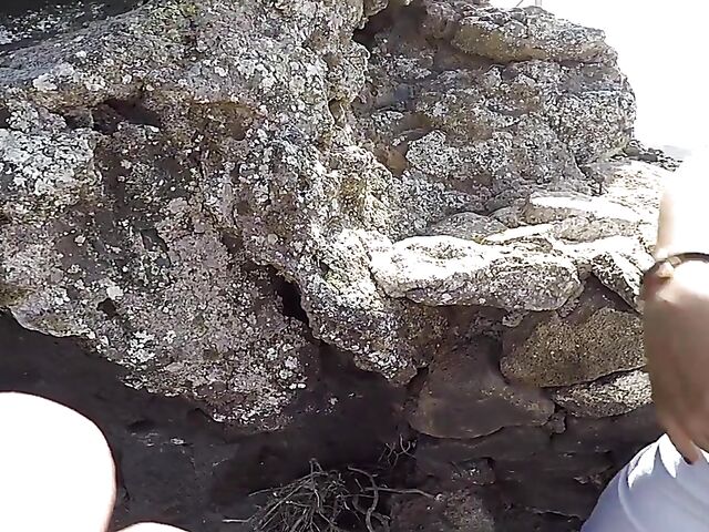 POV outdoor sex with Jorge's busty girlfriend Miriam