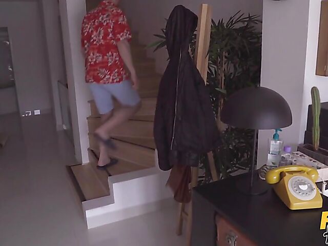 Very hot threesome with big titted hostel guests Taylee Wood and Lady Gang