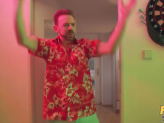 Very hot threesome with big titted hostel guests Taylee Wood and Lady Gang