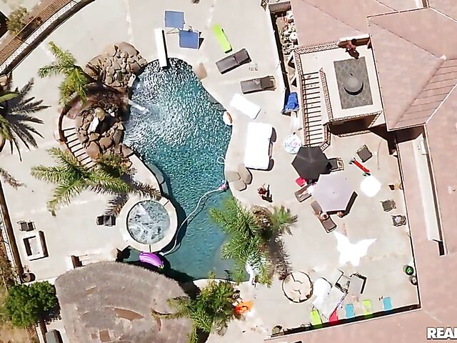 Outdoor group sex party with Alexis Tae, Alina Ali, Lulu Chu, Kylie Rocket, Mia Moore, Destiny Cruz & Angel Youngs