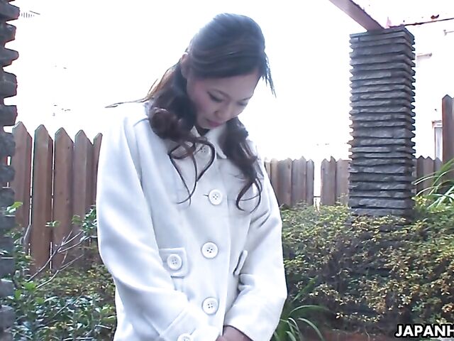 POV Japanese pissing and blowjob with slender MILF idol Misaki Yoshimura