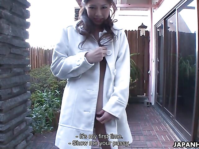 POV Japanese pissing and blowjob with slender MILF idol Misaki Yoshimura