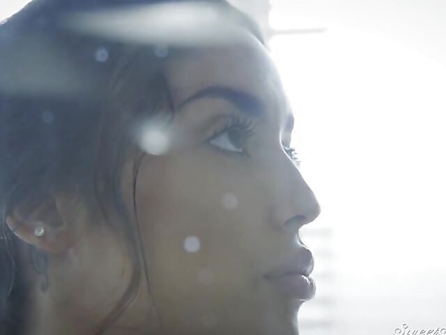 Things get hot in the bedroom with beautiful latina Vanessa Sky