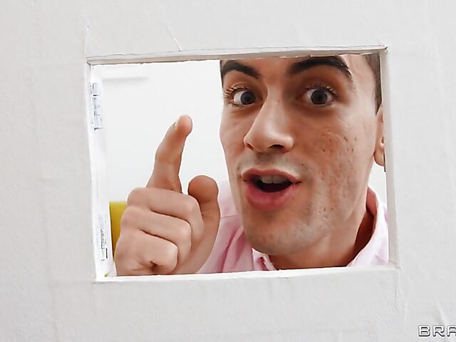 Busty curvy Taylee Wood with a thick ass anal banged in the changing room