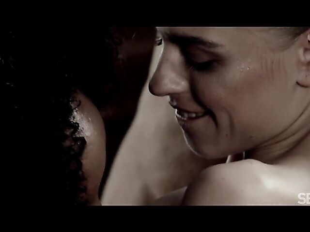 Lesbian interracial lovers Romy Indy and Bonnie Dolce