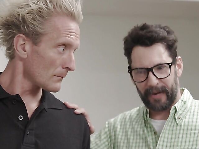 Art class big tits threesome with Kayley Gunner and curious MILF London River