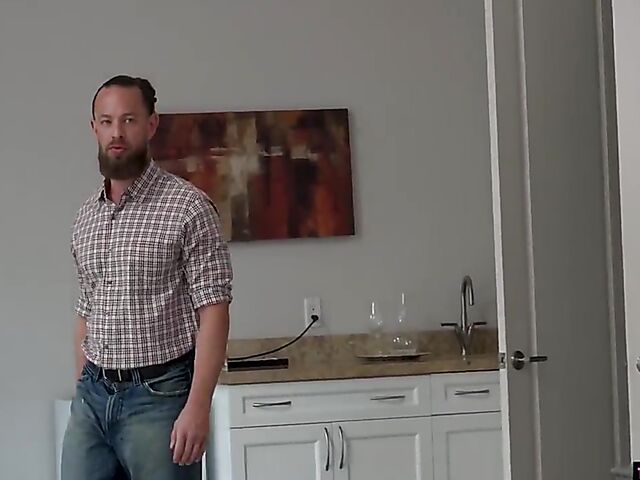 Horny teen girl Aria Banks fucking the plumber in the shower