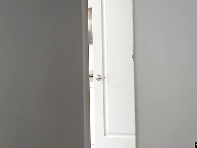 Horny teen girl Aria Banks fucking the plumber in the shower