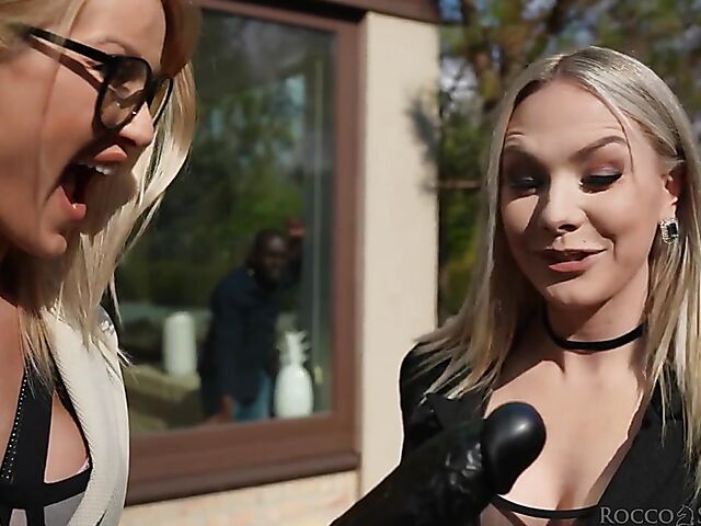 European Interracial anal threesome with Martina Smeraldi and Cherry Kiss