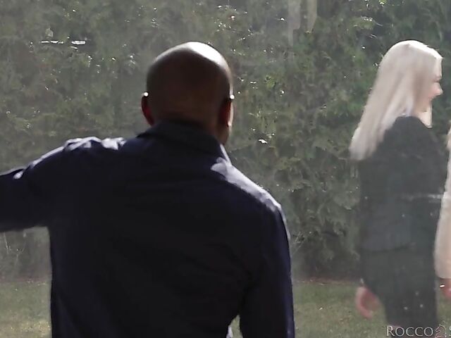 European Interracial anal threesome with Martina Smeraldi and Cherry Kiss