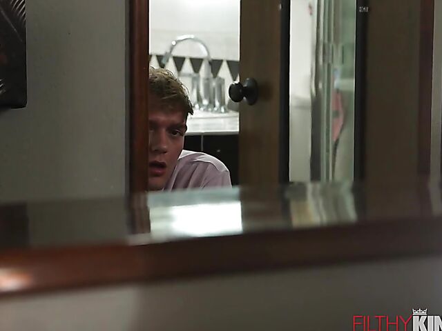 Spying on small tits MILF brunette Kristina Rose and fucking her snatch