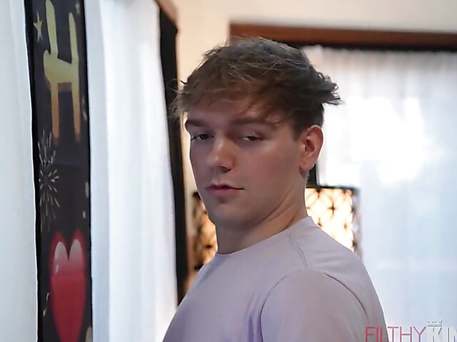 Spying on small tits MILF brunette Kristina Rose and fucking her snatch