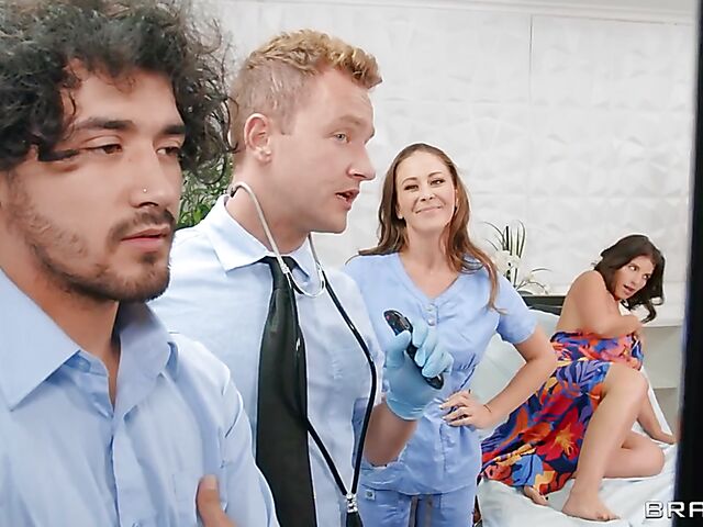 Big tits nurse and doctor threesome with Cherie Deville and LaSirena69