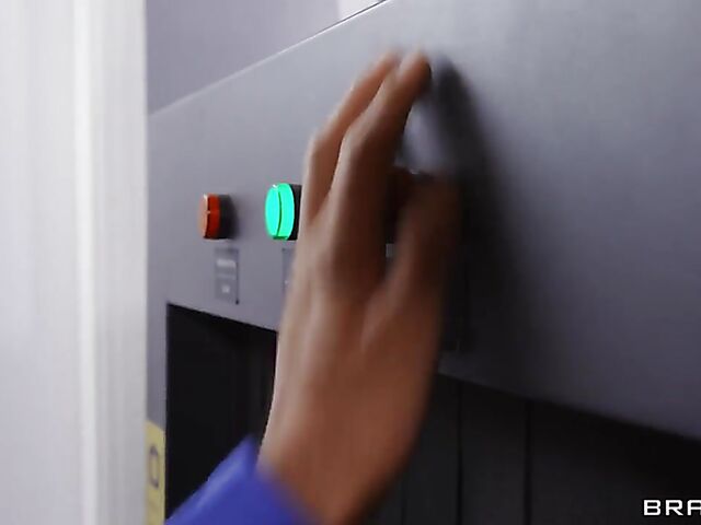 Ebony big booty interracial threesome at the customs with Jayla Page