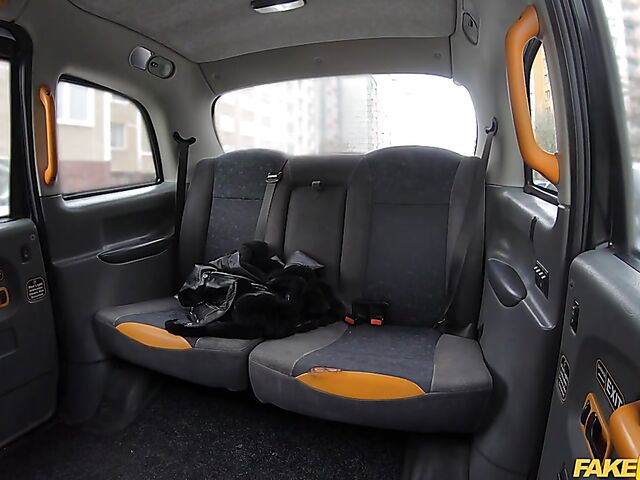 Chanel Kiss - Slut in a mini skirt fuck in a fake taxi