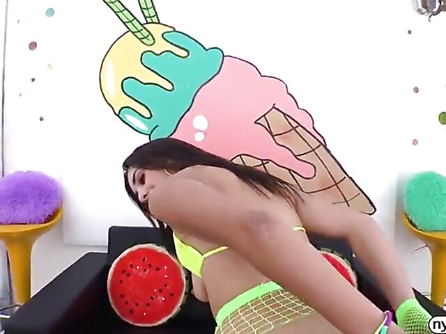Ass fetish and pussy hammering with Indica Monroe