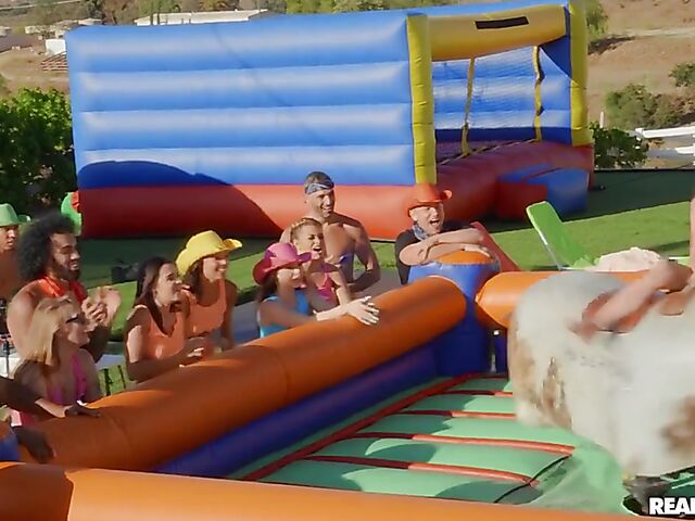 Summer sex party in the DTF House with Angel Youngs, Kylie Rocket, Lulu Chu, etc