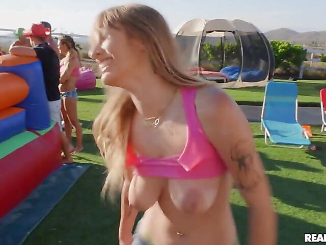 Summer sex party in the DTF House with Angel Youngs, Kylie Rocket, Lulu Chu, etc