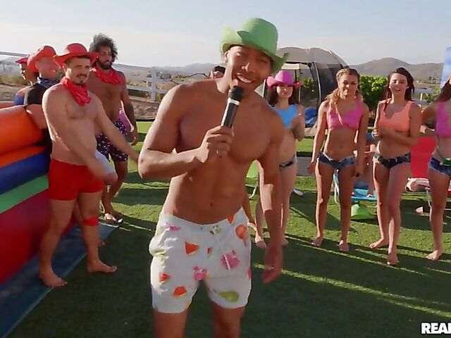 Summer sex party in the DTF House with Angel Youngs, Kylie Rocket, Lulu Chu, etc