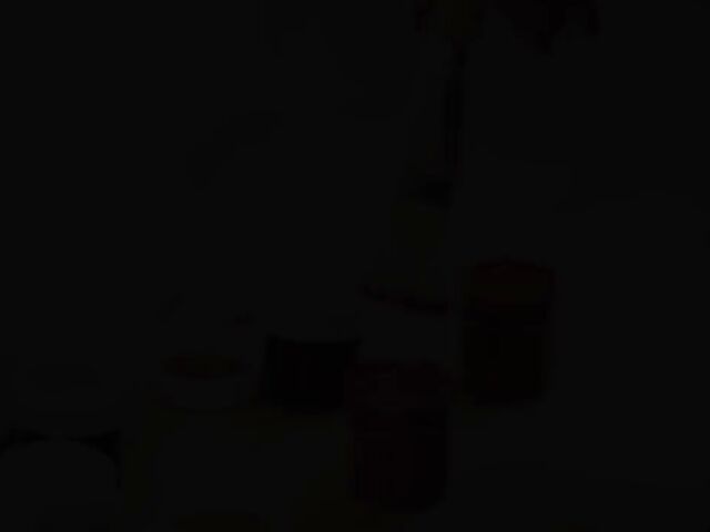 Solo body painting and paintbrush masturbation with Elza A from Met Art