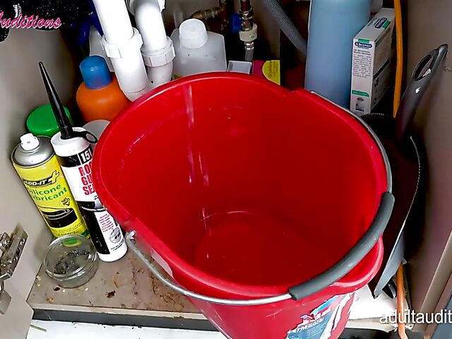 Pale alt girl Red Rose's interracial audition with a black plumber