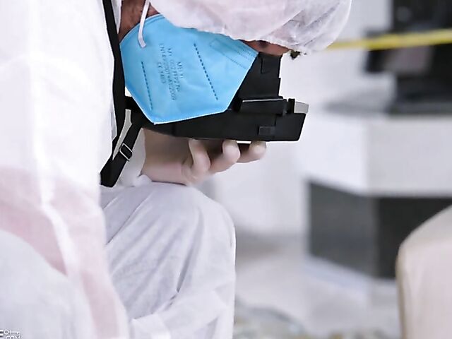 Billie Star's interracial DP gangbang with policemen