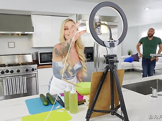 Special kitchen fuck show by amazing Kali Roses