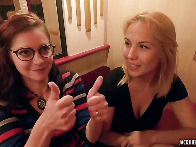 Ivanah and Flora in French anal threesome FFM