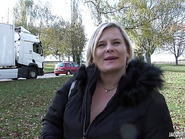 Public anal outdoor with 44-year-old Morgane