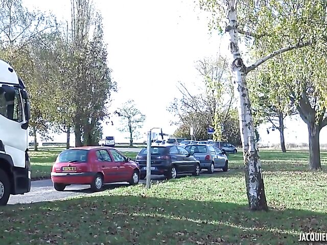 Public anal outdoor with 44-year-old Morgane