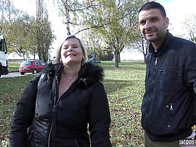 Public anal outdoor with 44-year-old Morgane