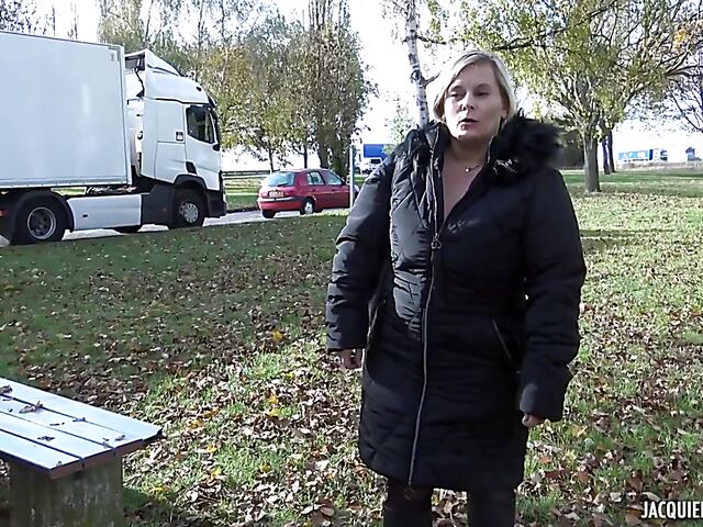 Public anal outdoor with 44-year-old Morgane