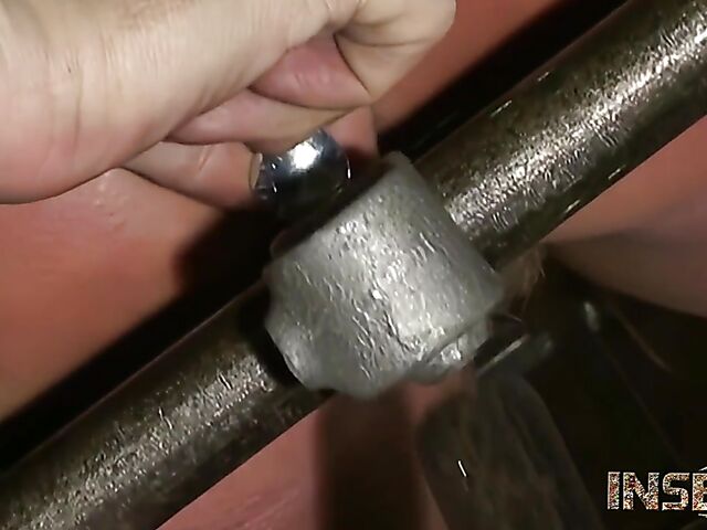 Rubber bondage and more BDSM fun with a busty slave