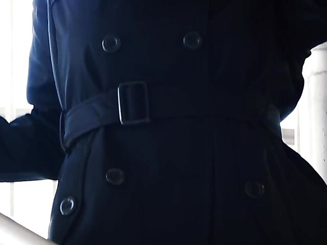 Fishnet solo with small tits brunette Izzy Lush