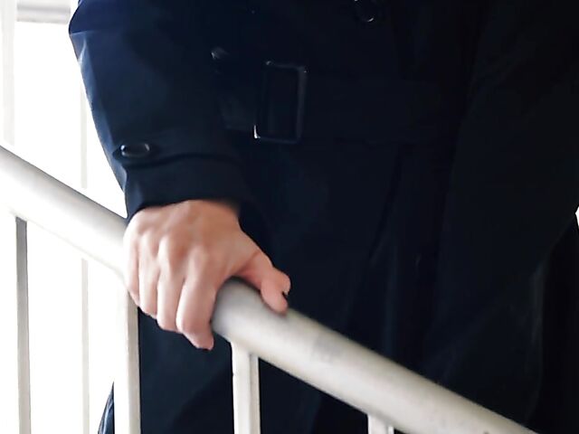 Fishnet solo with small tits brunette Izzy Lush