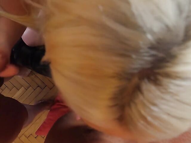 Blonde POV threesome with Porno Dan featuring Christina Shine