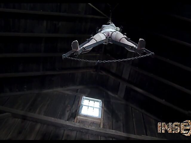 Anal hook in restraints for helpless Hazel Hypnotic