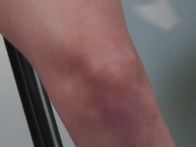 Lace lingerie and silk tie erotic solo masturbation with Amber