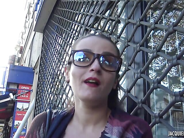 Stockings and glasses anal with eager Mia from Strasbourg