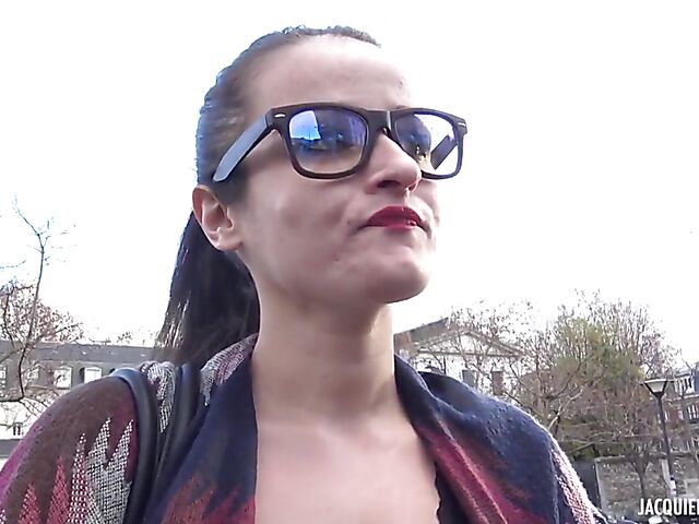 Stockings and glasses anal with eager Mia from Strasbourg