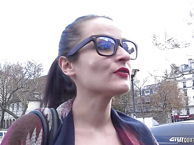 Stockings and glasses anal with eager Mia from Strasbourg