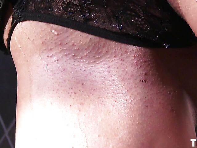 Beer lover Dolly Diore's solo bottle fuck in the bathroom of a nightclub