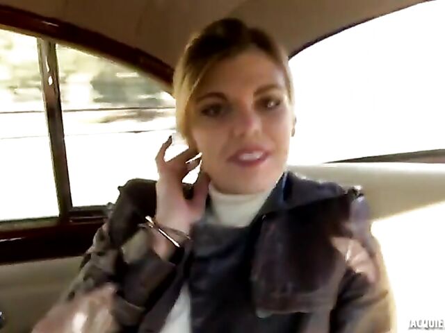 French anal in back stockings with sweet Ines