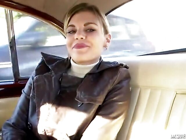 French anal in back stockings with sweet Ines