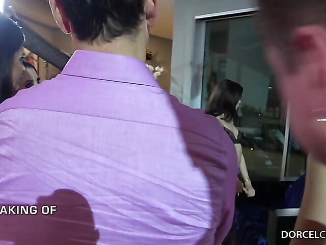 Behind the scenes sex orgy with Angela White and Avi Love