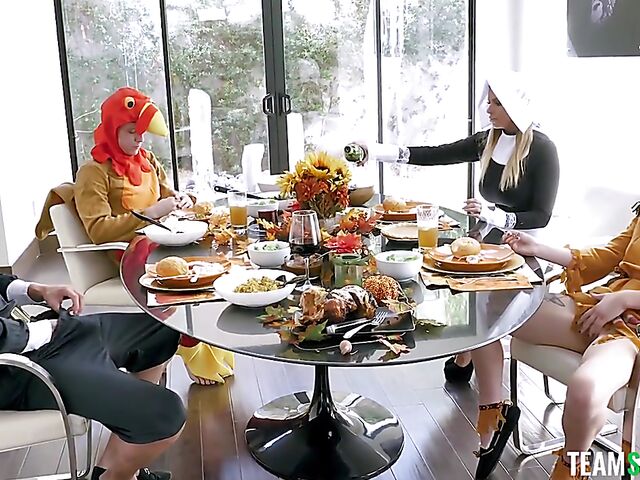 Festive fucking on Thanksgiving Team Skeet compilation