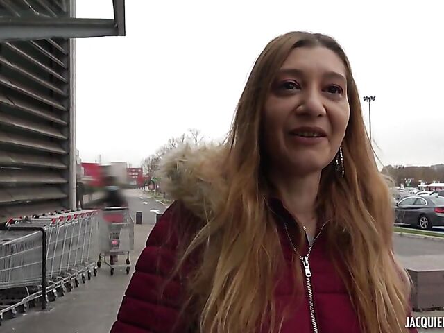 French MILF farmer Jessie loves red wine and hard cock